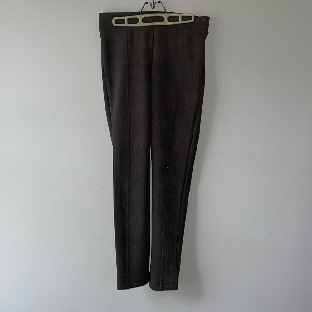 Grey brown suede pants